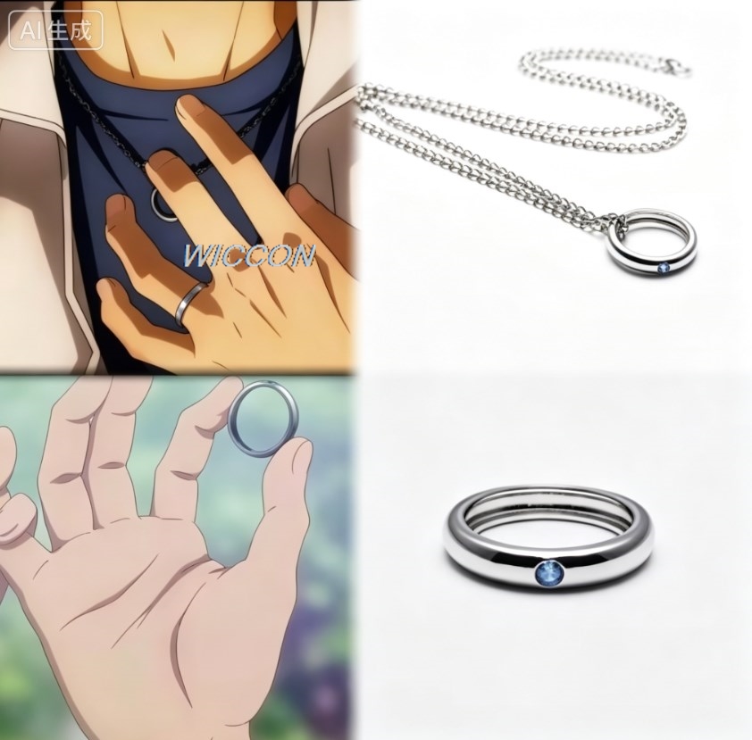 Quality Men'S Accessories - Bagues pour femmes style anime, collier