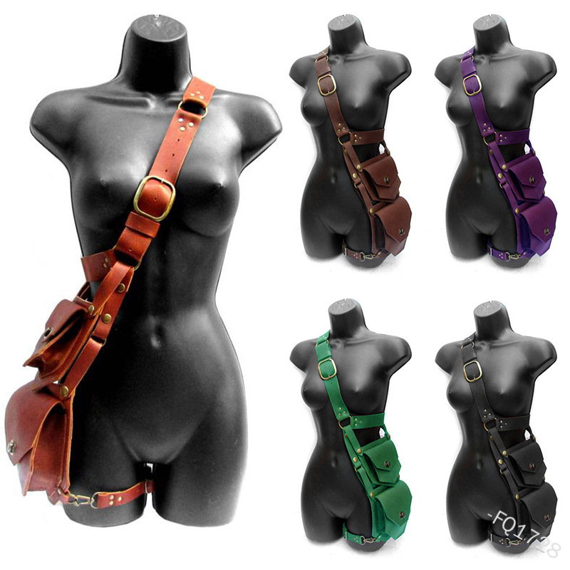 Men'S Viking Accessories - Pochette médiévale en cuir pour hommes