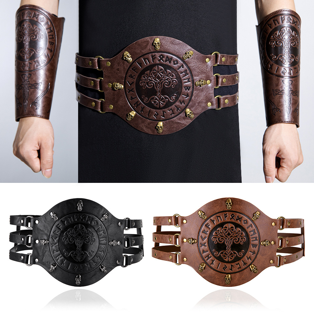 Men'S Viking Accessories - Ceinture large médiévale, costume de chevalier