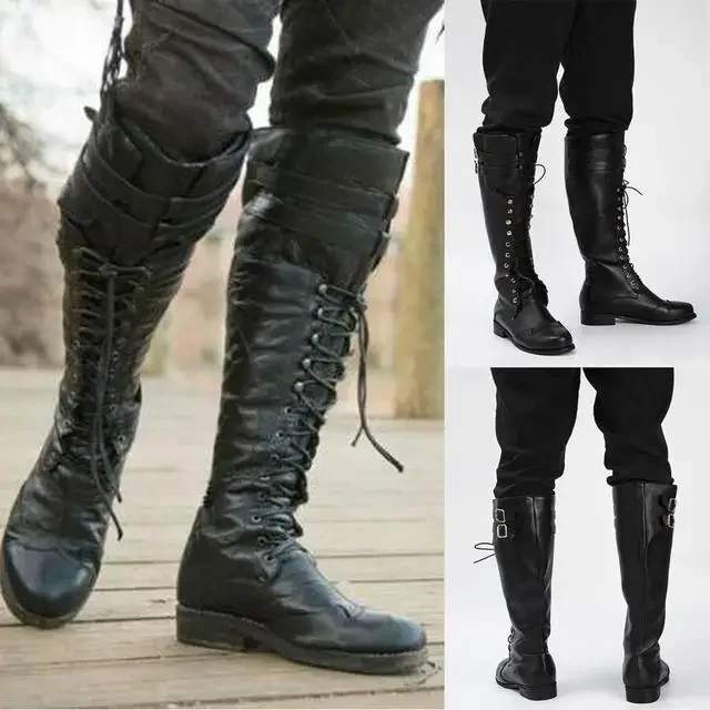 Men'S Viking Accessories - Bottes de Cosplay Steampunk médiévales pour