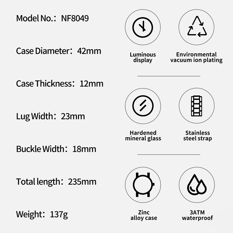 NAVIFORCE montre de mode pour  - Quality Men'S Accessories avis et prix