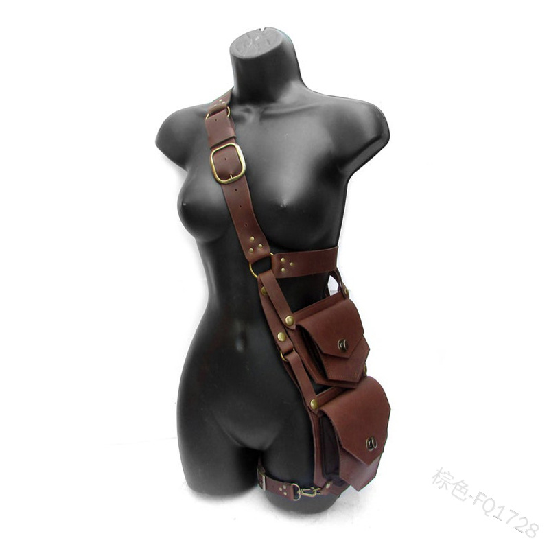 Pochette médiévale en cuir pou - Men'S Viking Accessories avis et prix