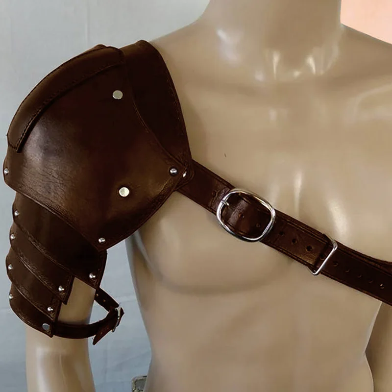 Armure d'épaule en cuir médiév - Men'S Viking Accessories avis et prix