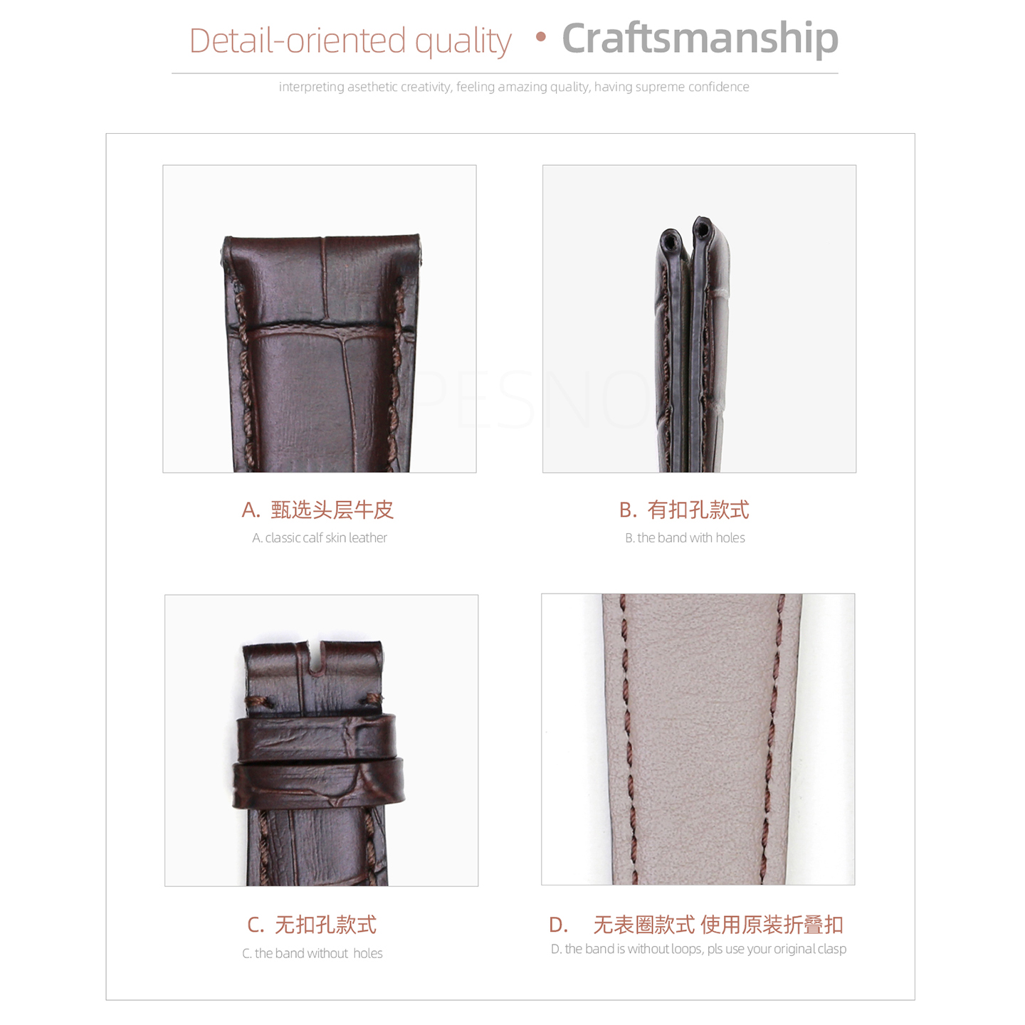 PESNO Convient pour BVLGARI BB - Men'S Accessories Types avis et prix